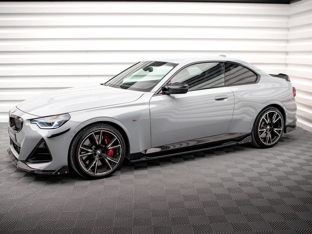 Side Skirts Diffusers V.2 + Flaps BMW 2 Coupe M-Pack / M240i G42 - Wayside Performance 