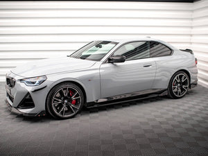 Side Skirts Diffusers V.2 + Flaps BMW 2 Coupe M-Pack / M240i G42 - Wayside Performance 