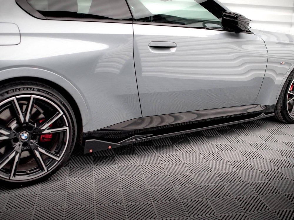 Side Skirts Diffusers V.2 + Flaps BMW 2 Coupe M-Pack / M240i G42 - Wayside Performance 