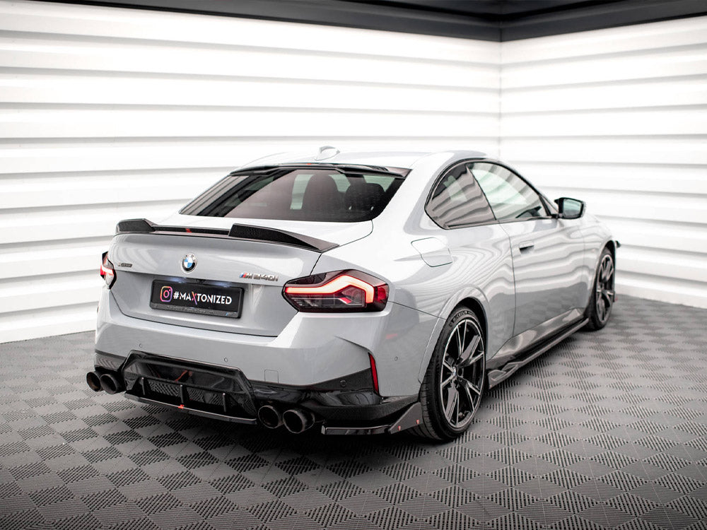 Rear Side Splitters V.2 + Flaps BMW 2 Coupe M240i G42 - Wayside Performance 