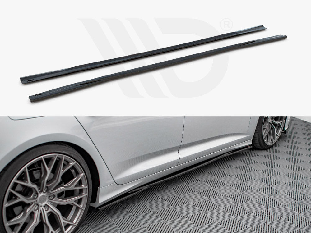 Side Skirt Diffusers Audi A6 S-Line / S6 C8 - Wayside Performance 