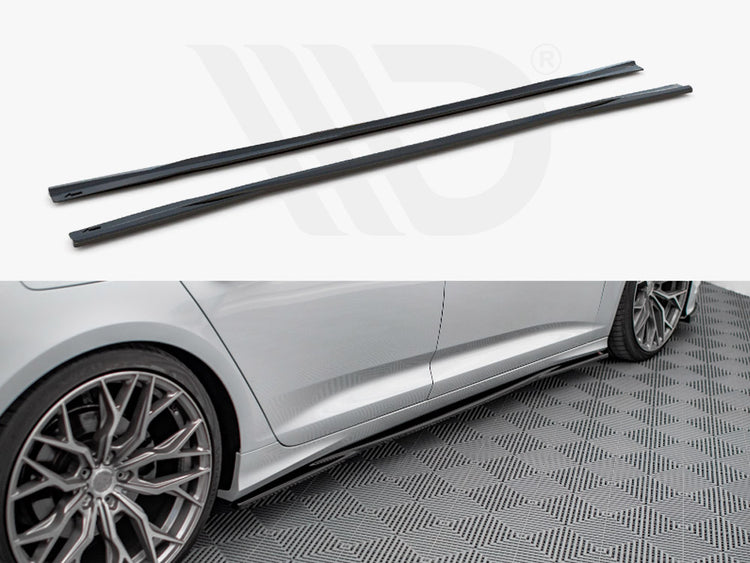Side Skirt Diffusers Audi A6 S-Line / S6 C8 - Wayside Performance 