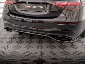 Central Rear Splitter (Vertical Bars) Mercedes S AMG-Line W223 - Wayside Performance 
