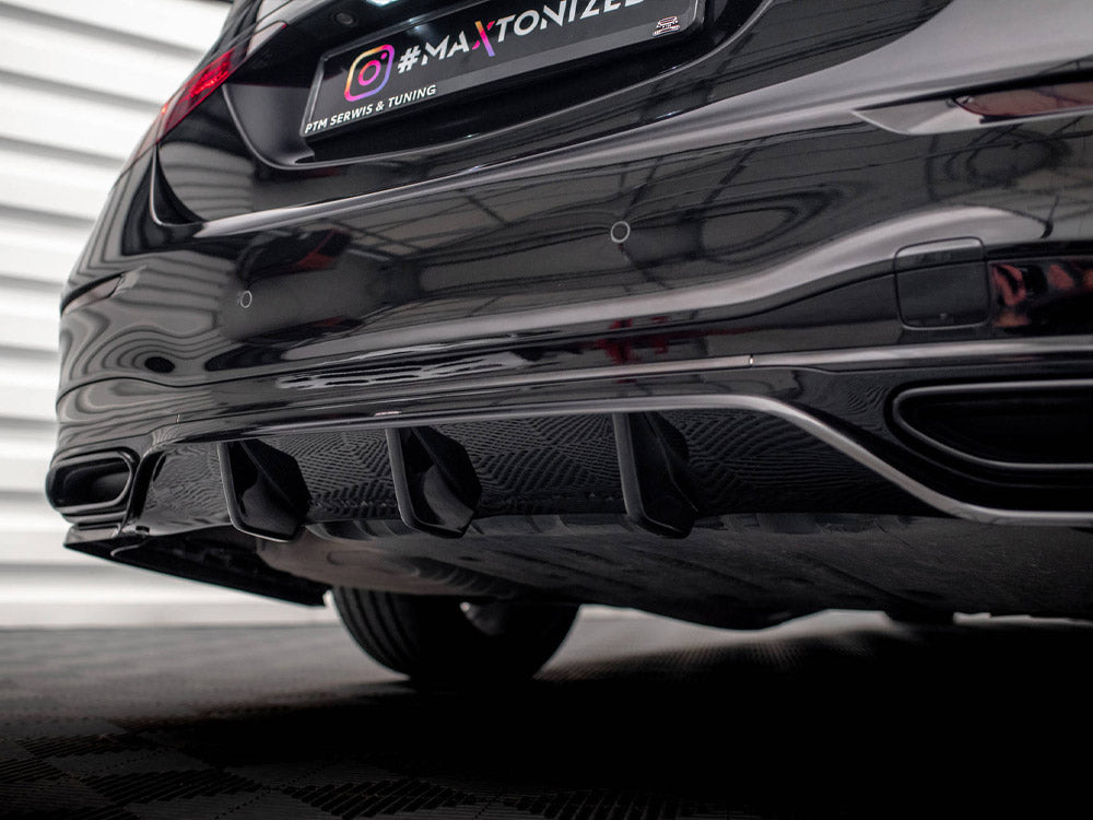 Central Rear Splitter (Vertical Bars) Mercedes S AMG-Line W223 - Wayside Performance 