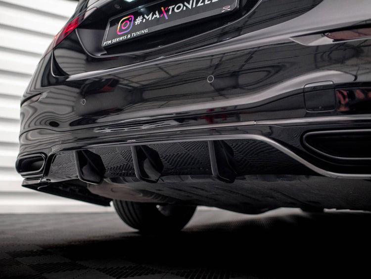 Central Rear Splitter (Vertical Bars) Mercedes S AMG-Line W223 - Wayside Performance 