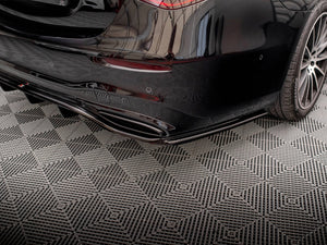 Central Rear Splitter (Vertical Bars) Mercedes S AMG-Line W223 - Wayside Performance 