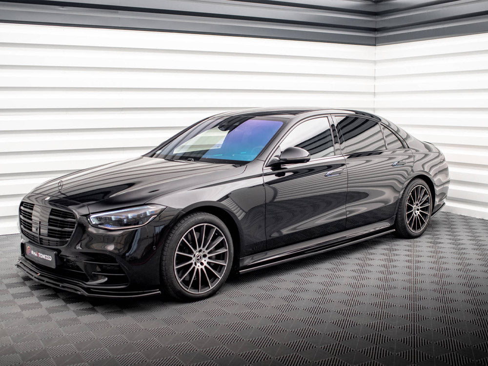 Side Skirts Diffusers Mercedes S Long AMG-Line V223 - Wayside Performance 
