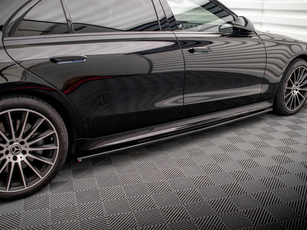 Side Skirts Diffusers Mercedes S Long AMG-Line V223 - Wayside Performance 