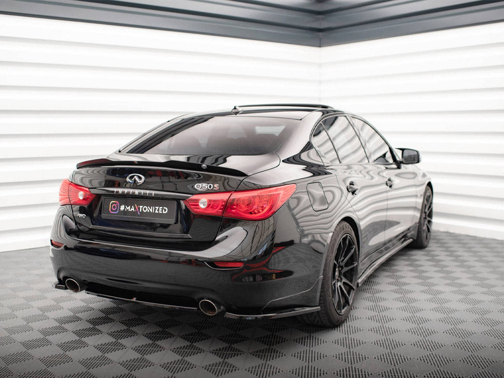 Central Rear Splitter Infiniti Q50 S Mk1 - Wayside Performance 