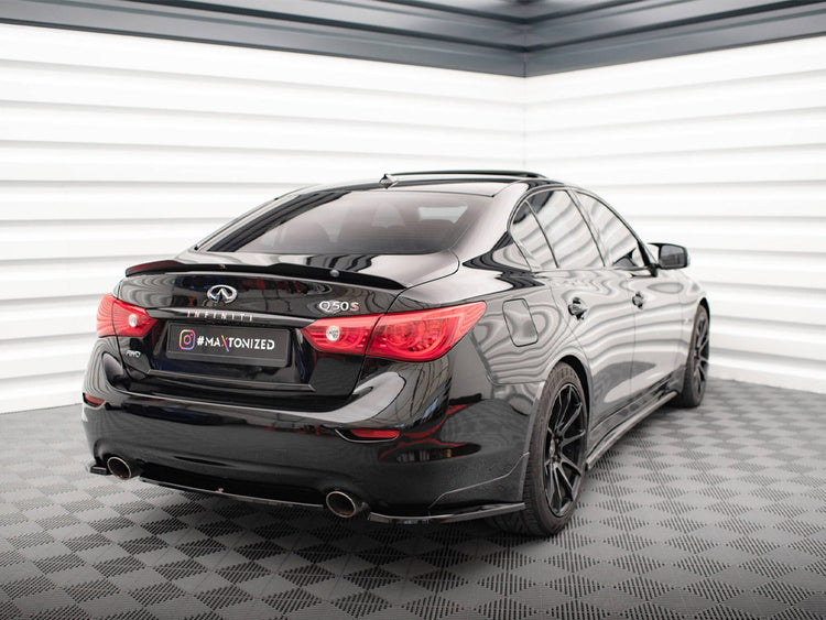 Central Rear Splitter Infiniti Q50 S Mk1 - Wayside Performance 