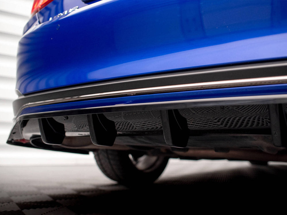 Central Rear Splitter (Vertical Bars) Lexus ES F Sport Mk7 - Wayside Performance 
