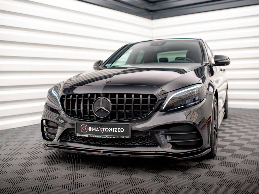 Front Splitter V.1 Mercedes-Benz C AMG Line Sedan / Coupe W205 / C205 Facelift - Wayside Performance 