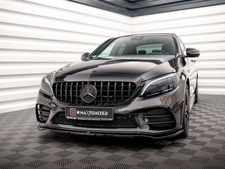Front Splitter V.1 Mercedes-Benz C AMG Line Sedan / Coupe W205 / C205 Facelift - Wayside Performance 