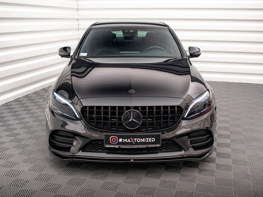Front Splitter V.1 Mercedes-Benz C AMG Line Sedan / Coupe W205 / C205 Facelift - Wayside Performance 