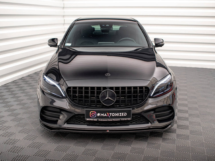 Front Splitter V.1 Mercedes-Benz C AMG Line Sedan / Coupe W205 / C205 Facelift - Wayside Performance 