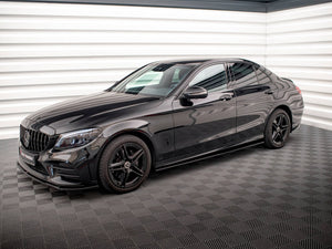 Side Skirts Diffusers Mercedes C43 / C AMG Line Sedan W205 Facelift - Wayside Performance 