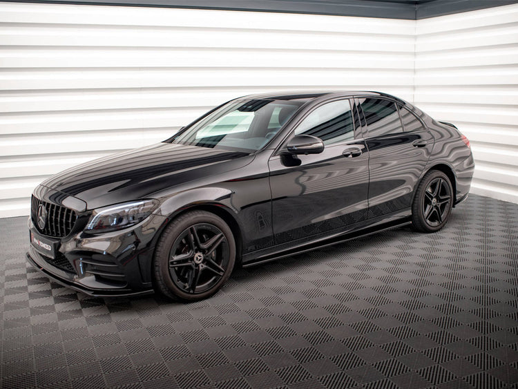 Side Skirts Diffusers Mercedes C43 / C AMG Line Sedan W205 Facelift - Wayside Performance 