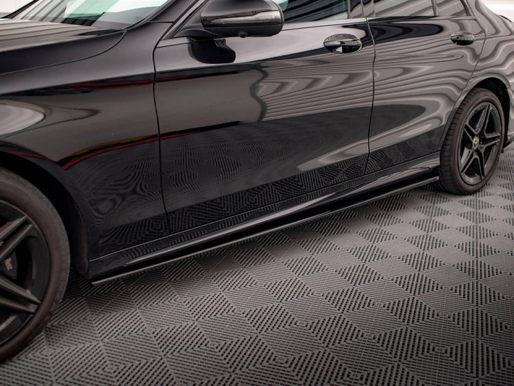 Side Skirts Diffusers Mercedes C43 / C AMG Line Sedan W205 Facelift - Wayside Performance 
