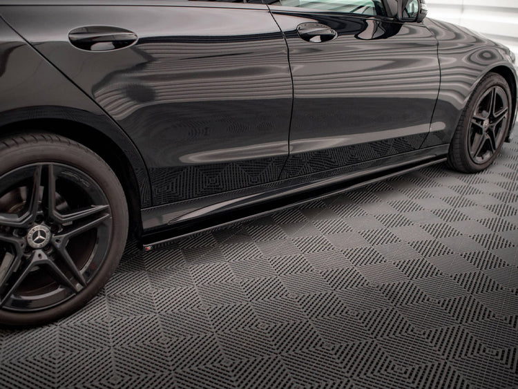 Side Skirts Diffusers Mercedes C43 / C AMG Line Sedan W205 Facelift - Wayside Performance 