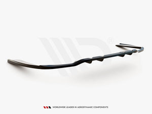 Central Rear Splitter (Vertical Bars) Mercedes C AMG Line W205 Facelift - Wayside Performance 