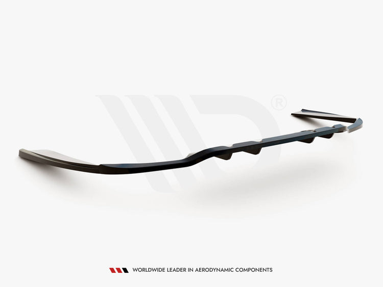 Central Rear Splitter (Vertical Bars) Mercedes C AMG Line W205 Facelift - Wayside Performance 