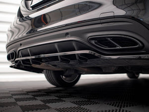 Central Rear Splitter (Vertical Bars) Mercedes C AMG Line W205 Facelift - Wayside Performance 