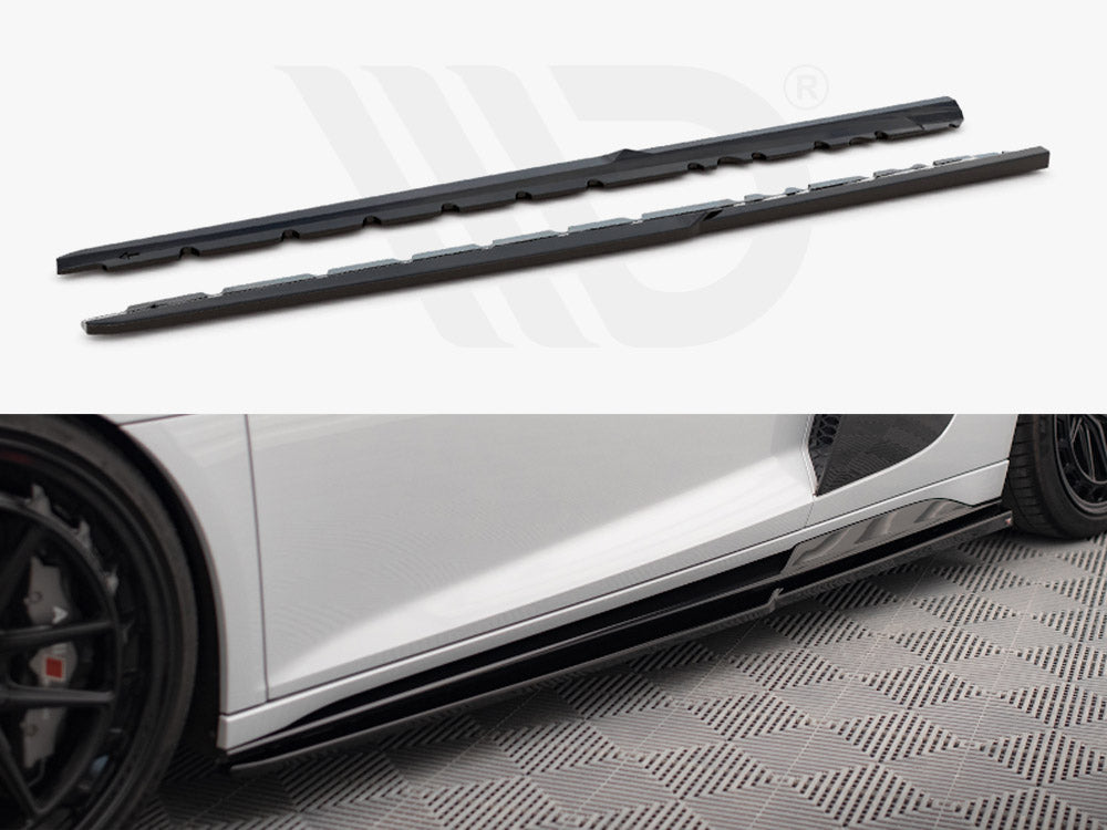 Side Skirts Diffusers V.2 Audi R8 Mk2 Facelift - Wayside Performance 