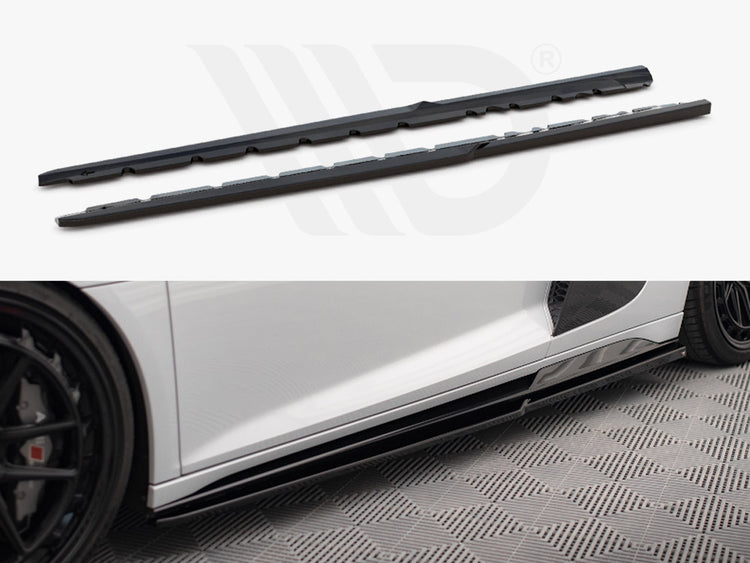 Side Skirts Diffusers V.2 Audi R8 Mk2 Facelift - Wayside Performance 