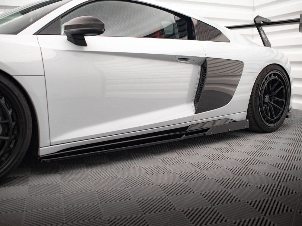 Side Skirts Diffusers V.2 + Flaps Audi R8 Mk2 Facelift - Wayside Performance 