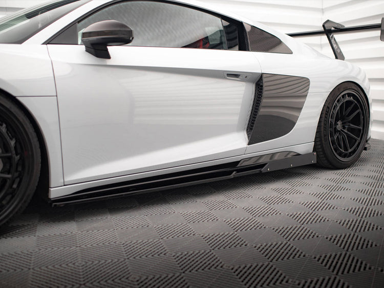 Side Skirts Diffusers V.2 + Flaps Audi R8 Mk2 Facelift - Wayside Performance 