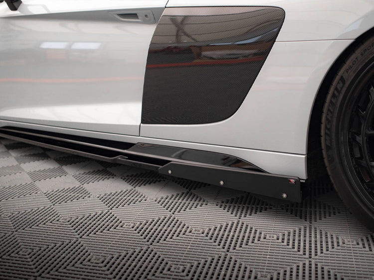Side Skirts Diffusers V.2 + Flaps Audi R8 Mk2 Facelift - Wayside Performance 