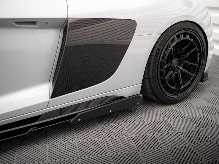 Side Skirts Diffusers V.2 + Flaps Audi R8 Mk2 Facelift - Wayside Performance 
