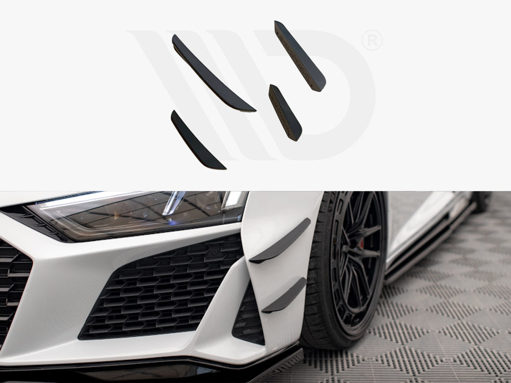 Front Bumper Wings (Canards) Audi R8 Mk2 Facelift - Wayside Performance 