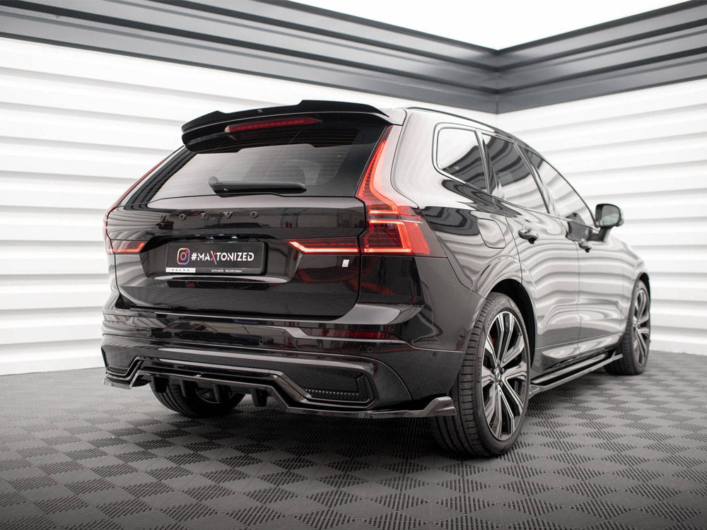 Central Rear Splitter (Vertical Bars) Volvo XC60 R-Design Mk2 Facelift - Wayside Performance 