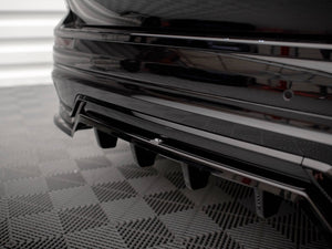 Central Rear Splitter (Vertical Bars) Volvo XC60 R-Design Mk2 Facelift - Wayside Performance 
