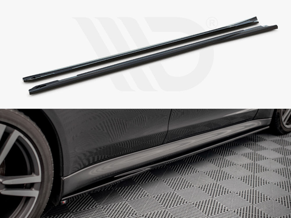 Side Skirts Diffusers V.1 Porsche Panamera / Panamera Diesel / Panamera Turbo 970 - Wayside Performance 
