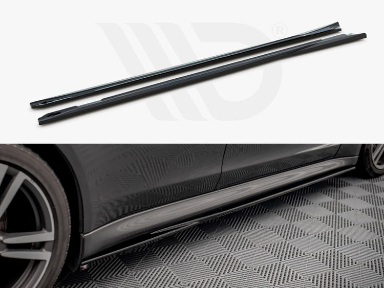 Side Skirts Diffusers V.1 Porsche Panamera / Panamera Diesel / Panamera Turbo 970 - Wayside Performance 