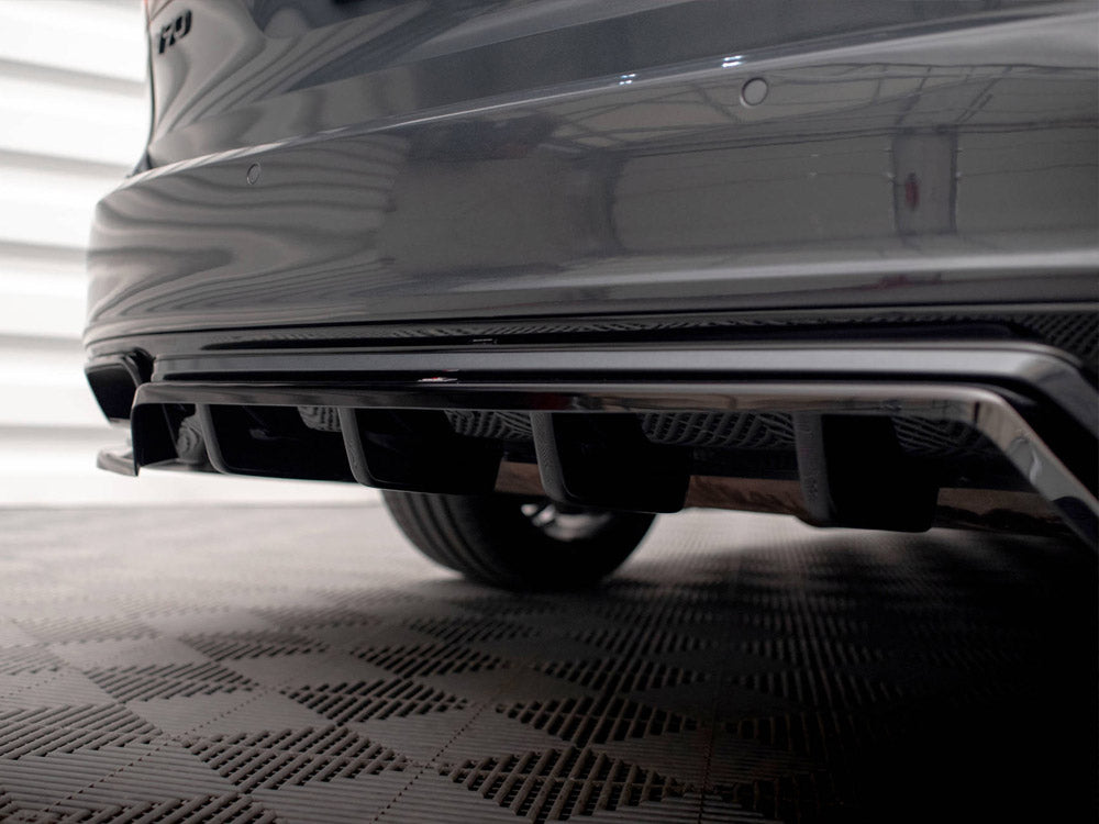 Central Rear Splitter (Vertical Bars) Volvo V90 / S90 R-Design Mk2 - Wayside Performance 