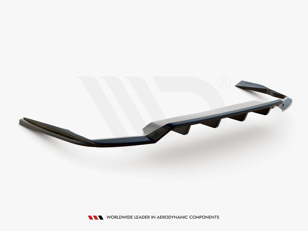 Central Rear Splitter (Vertical Bars) Volvo V90 / S90 R-Design Mk2 - Wayside Performance 