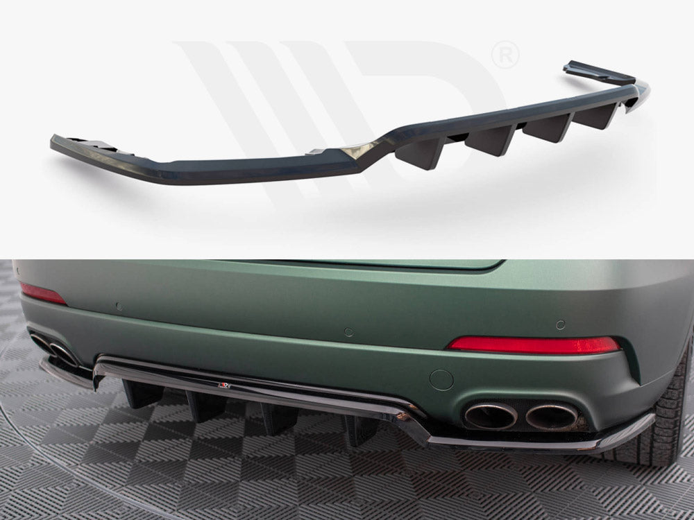 Central Rear Splitter (Vertical Bars) Maserati Levante Mk1 - Wayside Performance 