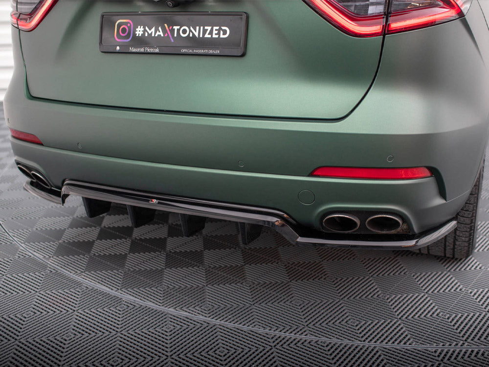 Central Rear Splitter (Vertical Bars) Maserati Levante Mk1 - Wayside Performance 