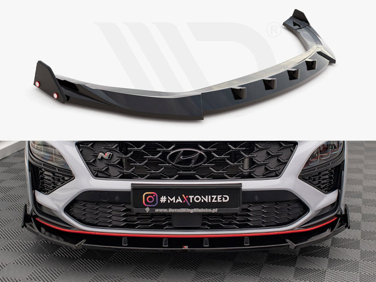Front Splitter V.2 + Flaps Hyundai Kona N Mk1 - Wayside Performance 