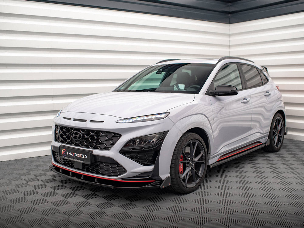 Front Splitter V.2 + Flaps Hyundai Kona N Mk1 - Wayside Performance 