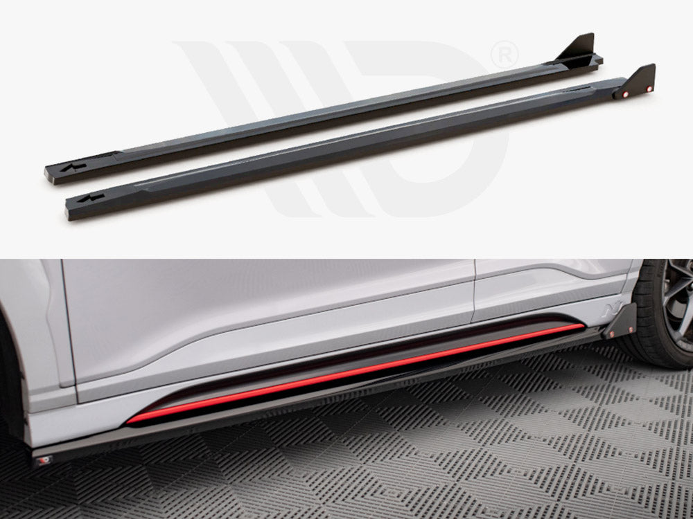 Side Skirts Diffusers V.1 + Flaps Hyundai Kona N Mk1 - Wayside Performance 