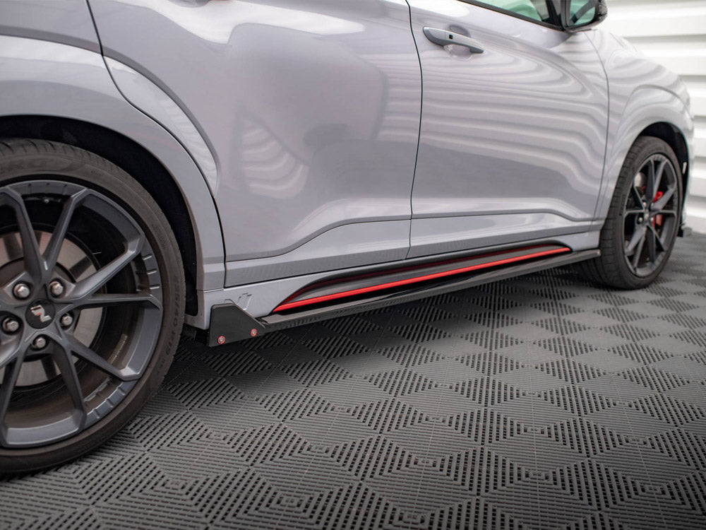 Side Skirts Diffusers V.1 + Flaps Hyundai Kona N Mk1 - Wayside Performance 