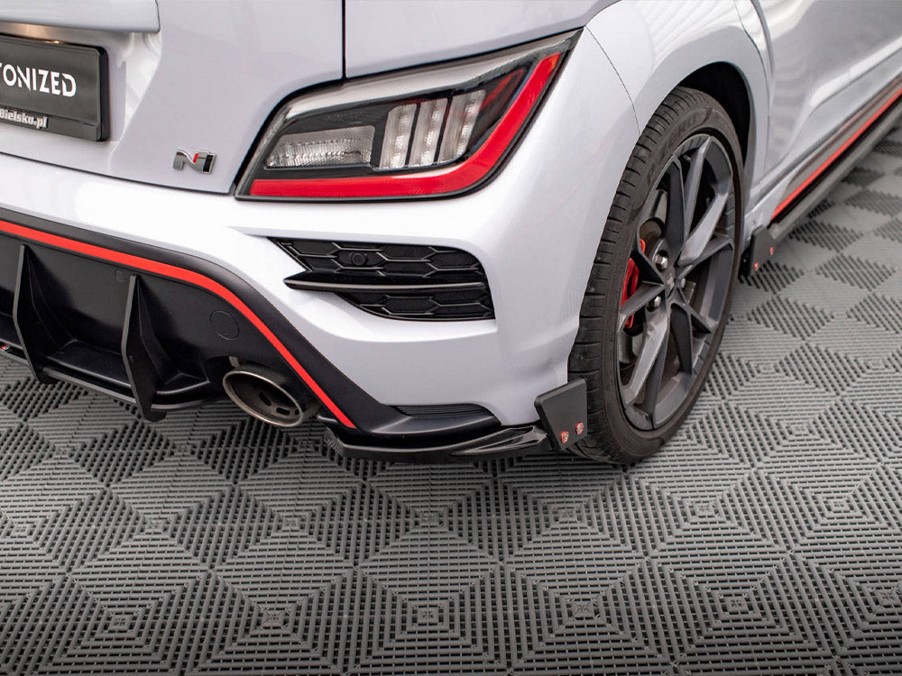 Rear Side Splitters V.1 + Flaps Hyundai Kona N Mk1 - Wayside Performance 
