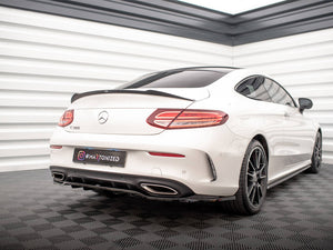 Central Rear Splitter (Vertical Bars) Mercedes C Coupe AMG-Line C205 Facelift - Wayside Performance 