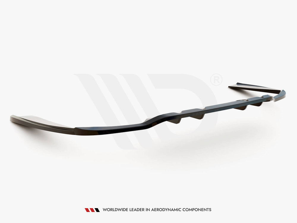 Central Rear Splitter (Vertical Bars) Mercedes C Coupe AMG-Line C205 Facelift - Wayside Performance 