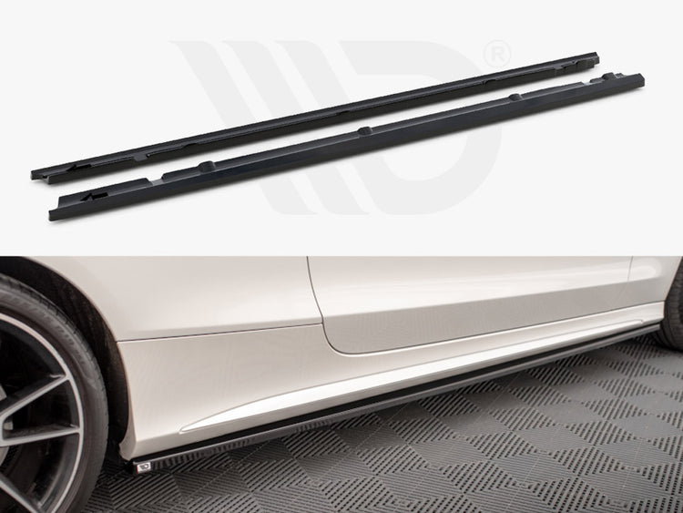 Side Skirts Diffusers Mercedes C Coupe AMG-Line C205 Facelift - Wayside Performance 