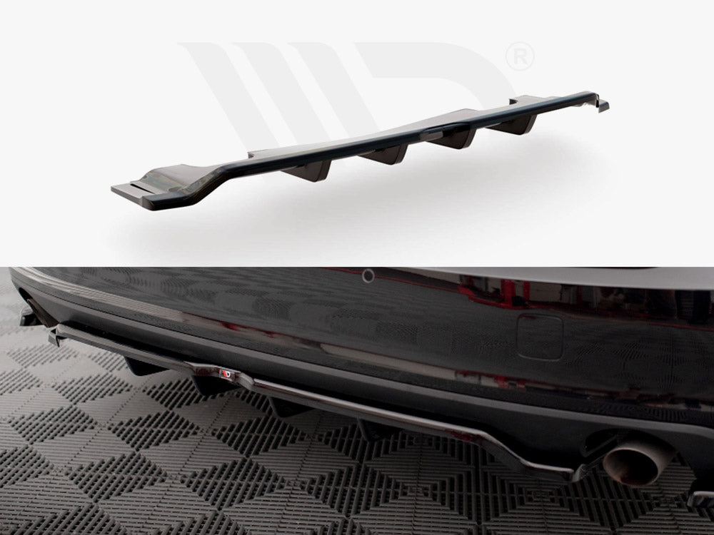 Central Rear Splitter V.2 (Vertical Bars) Volvo V90 Mk2 - Wayside Performance 